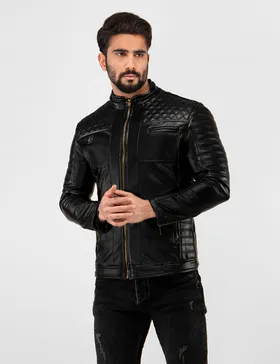 کاپشن چرم مردانه Alvin