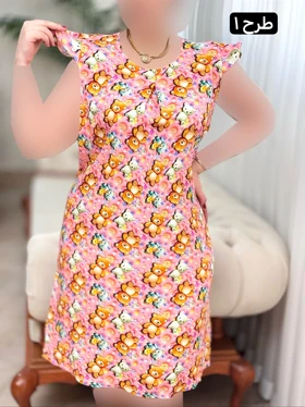پیراهن نخی ستاره 3206