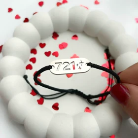 دستبند 721(می دونی 721 یعنی چه؟ یعنی بین 7 آسمان و 2 دنیا، 1 را دوست دارم، اونم تویی!)