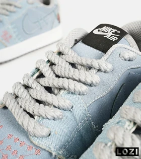 کفش کتانی مردانه و زنانه آبی نایک NIKE jordan Vodoo مدل 7135