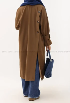 بارانی سانتانا آستر دار آستین بزرگ کد1004872