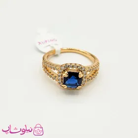 انگشتر زنانه ژوپینگ مجلسی با نگین آبی