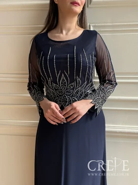 ماکسی سنگدوزی سایزبزرگ لاله