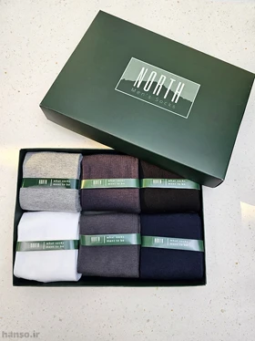 پک جوراب ساق‌دار نورث North کد 8307 - جعبه 6 جفتی