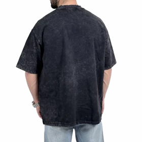 تیشرت مردانه مشکی مدل سنگشور