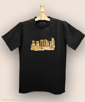 تیشرت مردانه و زنانه اصیل ایرانی طرح تخت جمشید کد 1001