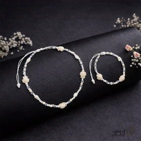 دستبند/پابند گردنبند صدفی mr25-02