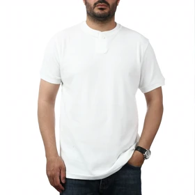 تیشرت آستین کوتاه یک دکمه مردانه سیزر مدل 15511242