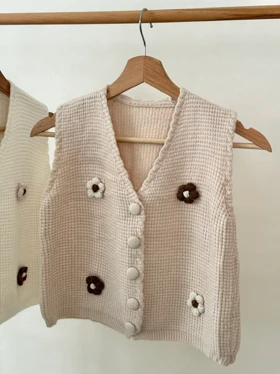 وست بافت گل‌دار کد 2