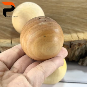 نمک پاش گرد کوچک چوبی