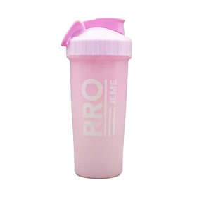 شیکر ورزشی یک تیکه پرو جیم دتاکس دار مدل Pro Jeme ظرفیت 0.6 لیتر (صورتی روشن)