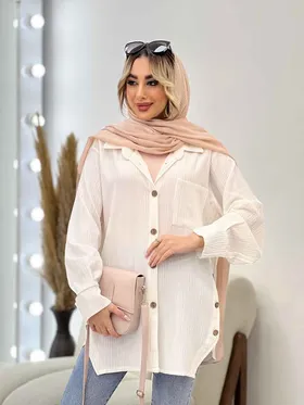 مانتو کراش بغل سه دکمه