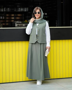ست جلیقه+دامن+شومیز کد 2812