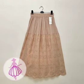 دامن خامه دوزی بلند کرم