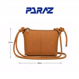 کیف دوشی-دستی زنانه مدل وینا آجری کد 439