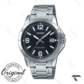 کاسیو فلزی MTP-V004D-1B2U مردانه صفحه مشکی Casio-10398-G