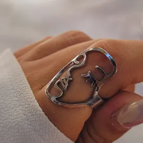 انگشتر استیل چهره مژه