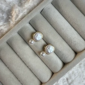 گوشواره مرواریدی و باروک