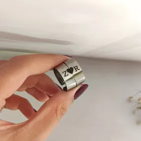 انگشتر ست حروف و قلب مکمل استیل (زمان ساخت 2 الی 4 روز کاری)