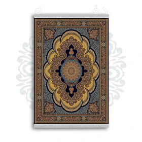 *جدید* فرشینه از جنس پارچه شانل مخمل ترک طرح فانتزی برند دفه کد 1263