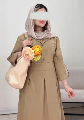 پیراهن مانتویی ملیناز