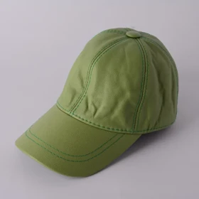 کلاه آفتابی چرم دراتی (سبز)