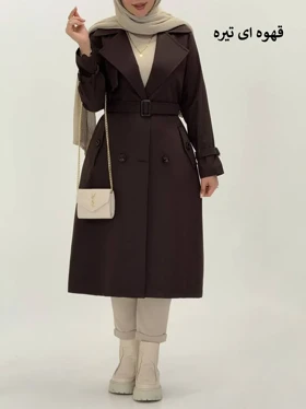 3575-بارانی آستردار شیما