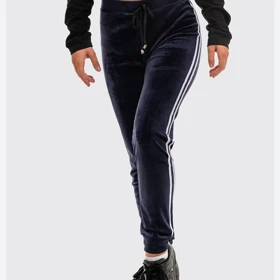 شلوار زنانه مخمل خط‌دار اسپرت وارداتی