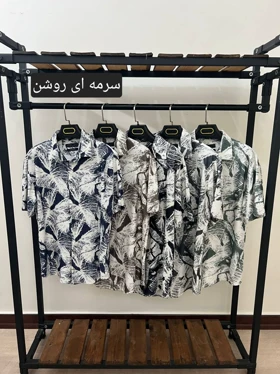 پیراهن لینن چاپی 2542