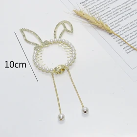 گیره مو زنانه مدل آبشاری خرگوشی کد G_Lnd_3146