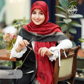 روسری نخ ابریشم رافاگل