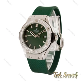 ساعت هابلوت زنانه نگین‌دار سبز Hublot-4145-L