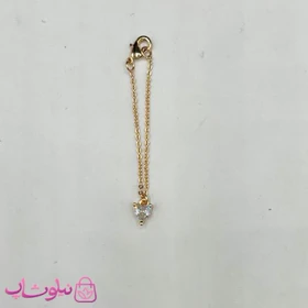 آویز ساعت زنانه ysx طرح تک نگین سفید کد 899