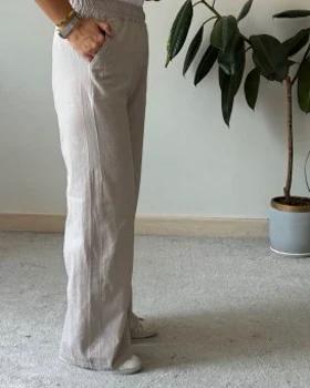 شلوار بگ کتان (ارسال رایگان)