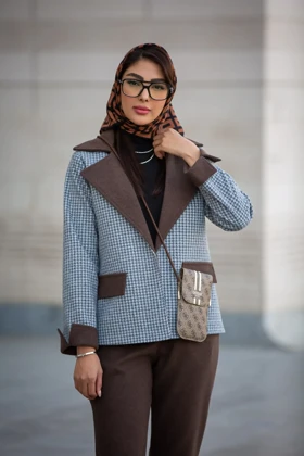 پالتو فوتر پیر دوپل ترکیبی (ست پاییزه و زمستانه)