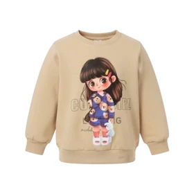 ست سویشرت آستین بلند و شلوار راحتی دخترانه مدل PJ1429