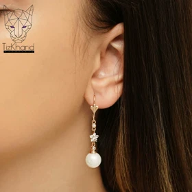 گوشواره مروارید آویز