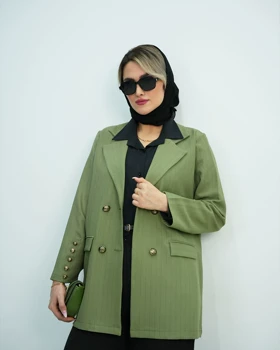 کت یقه انگلیسی راه‌راه