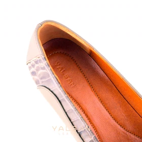 کفش پاشنه‌دار زنانه چرم یلسان مدل آنا کد 602-GC