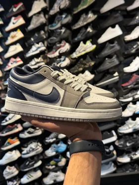 کتانی جردن وان زنانه طوسی سرمه ای