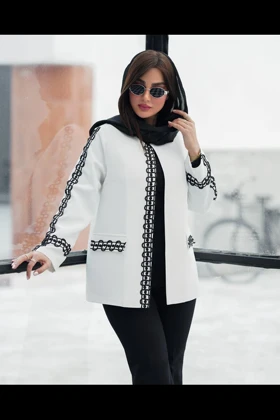 کت ژاکارد نوار دوزی