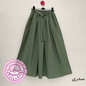 دامن لینن منگو کلوش در رنگبندی متنوع