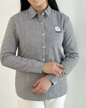 شومیز داخل تمام خز راه راه کد 5432