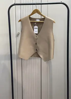 وست چرمی نسکافه ای