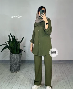 ست مانتو شلوار ماکان