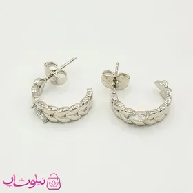 گوشواره حلقه‌ای ژوپینگ مدل برگ