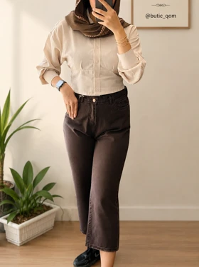 شلوار جین واید لگ_2588