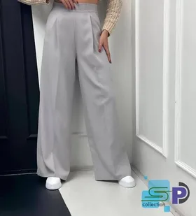 شلوار بگ استایل پارچه ای کرپ کمر کش