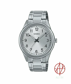 ساعت مچی مردانه کاسیو Casio مدل MTP-V005D-7B4UDF – کلاسیک تمام نقره‌ای با اعداد عربی