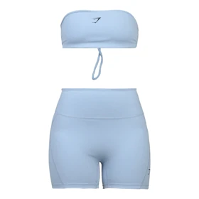 ست دکلته و کشاله بند ورزشی زنانه جیم شارک مدل 4H0898 آبی روشن